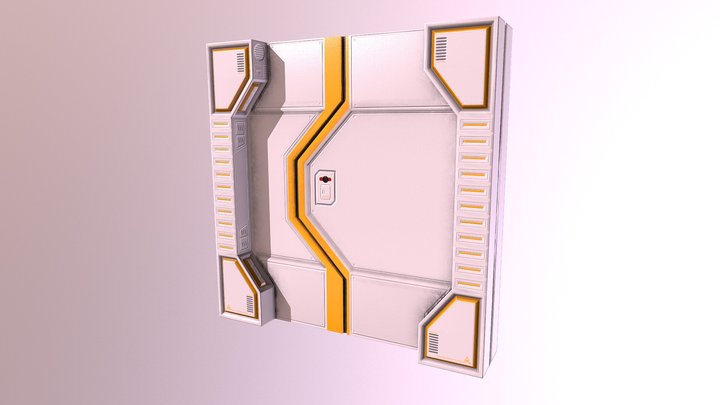 Sci-Fi Door 3D Model