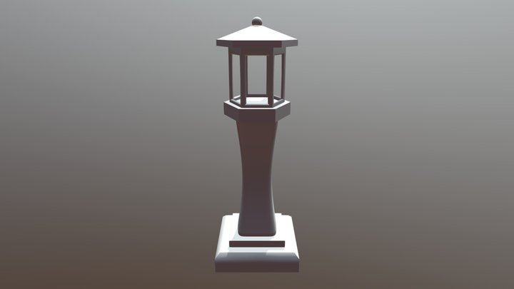 Stone Lantern 3D Model