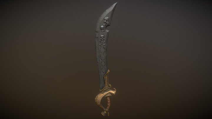 Pirate Sword 3D Model