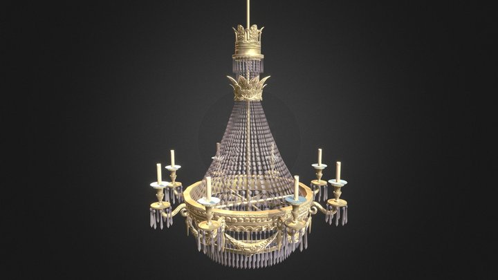 Big Chandelier 3D Model