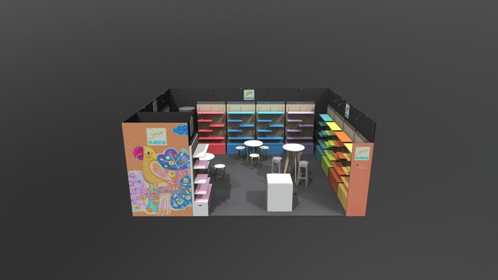 STAND DJECO_SPRINGFAIR-BIRMINGHAM 2018 3D Model