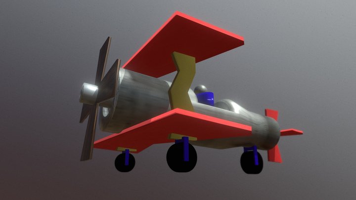 Plane Avion German Stuka 3D Model