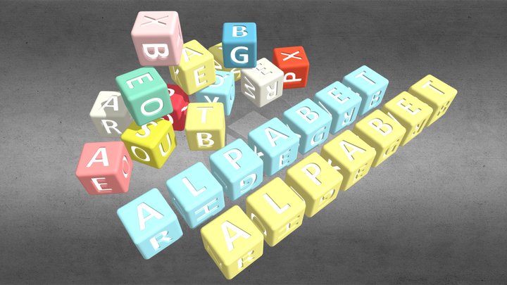 Alphabet (letters) 3D Model