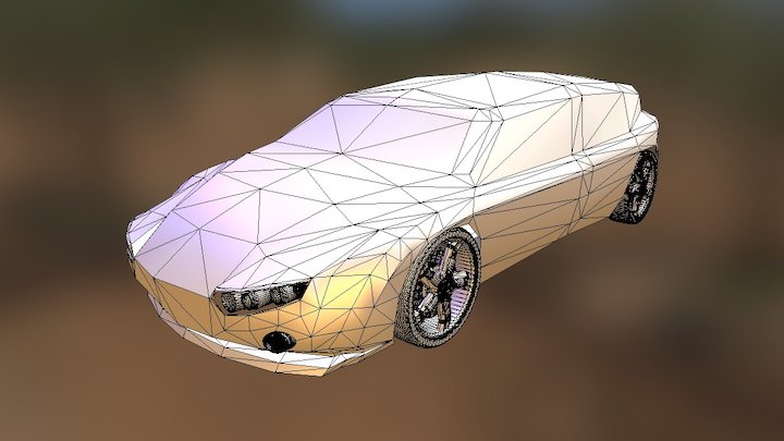 Electric Car // Concept 3D Model