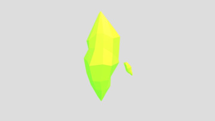 Green crystal 3D Model