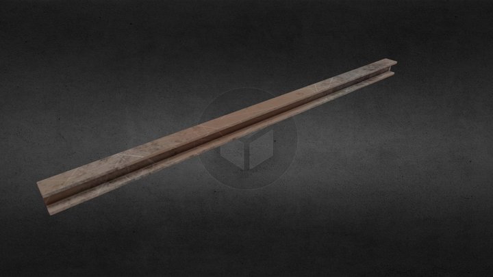 Metal Scrap: Building Beam 3D Model