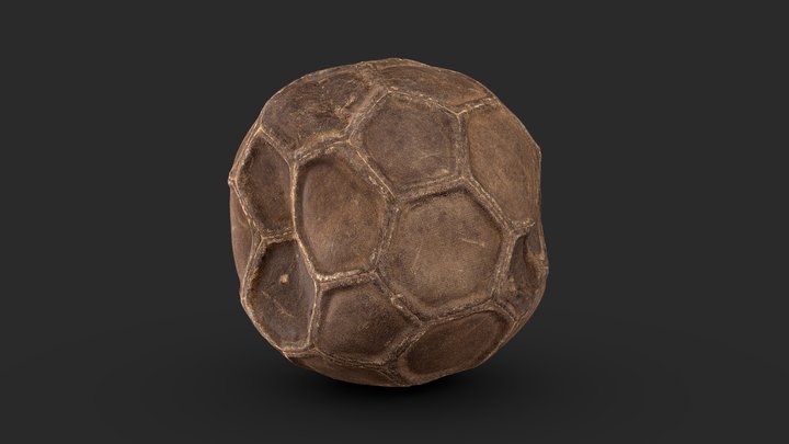 Pilota de futbol (principis segle XX) 3D Model