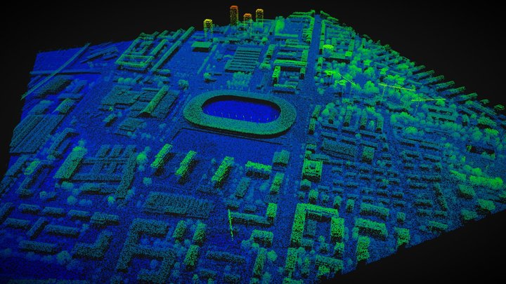 Zurich point cloud – Kostenloses 3D-Modell STL