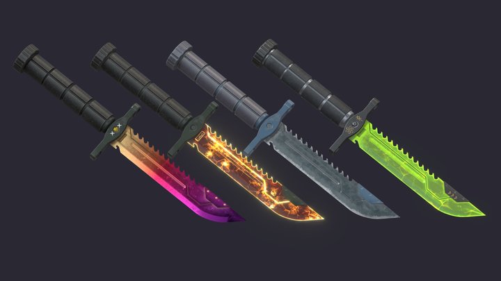 Knife Collection - Practice 3D Model