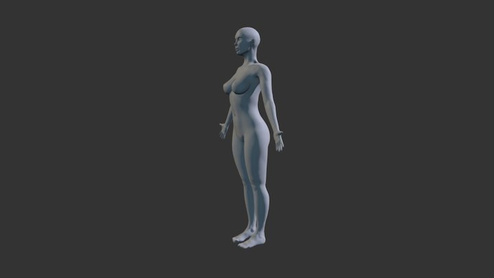 Female Base Mesh 3D Model