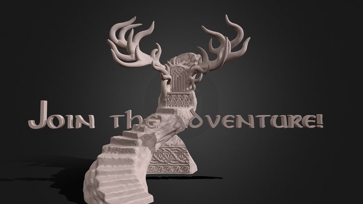 Throne of king Thranduil STL for 3d printing 3D Model