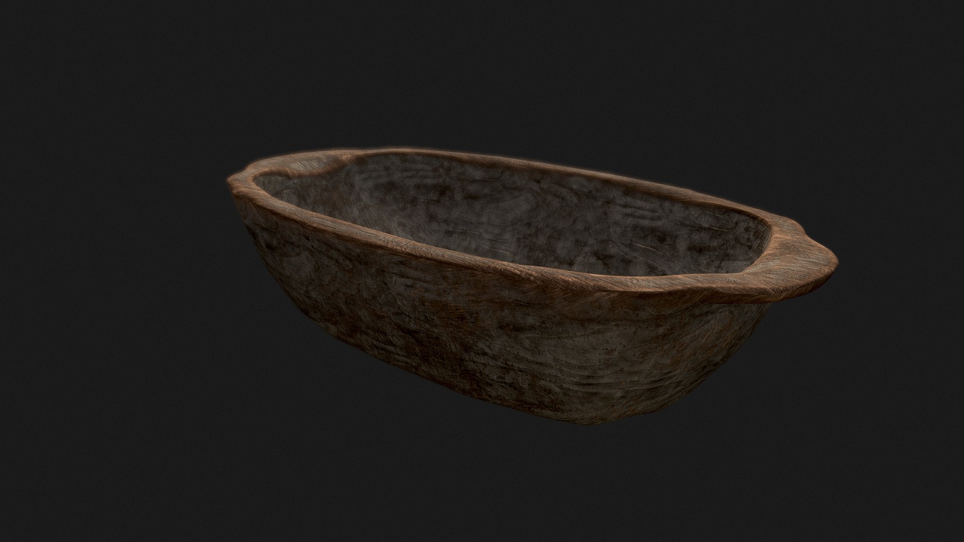 Rough wood fruit tray