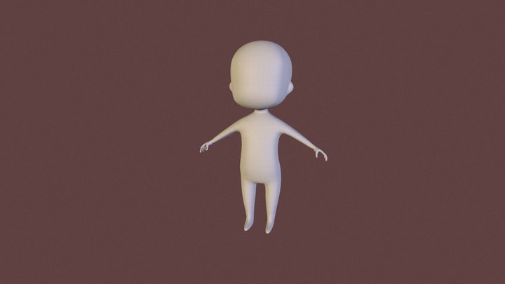 Chibi Base Body 3D Model