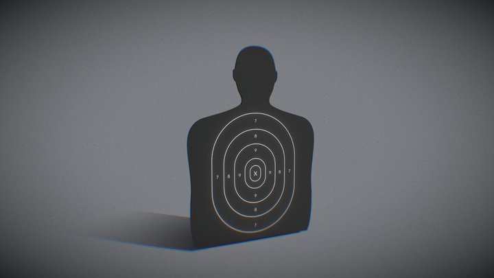 Standard Firing Target 3D Model