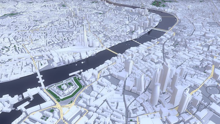 London City 3D Map 3D Model