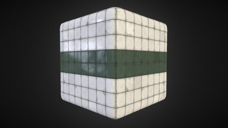 Subway Tiles Texture 3D Model