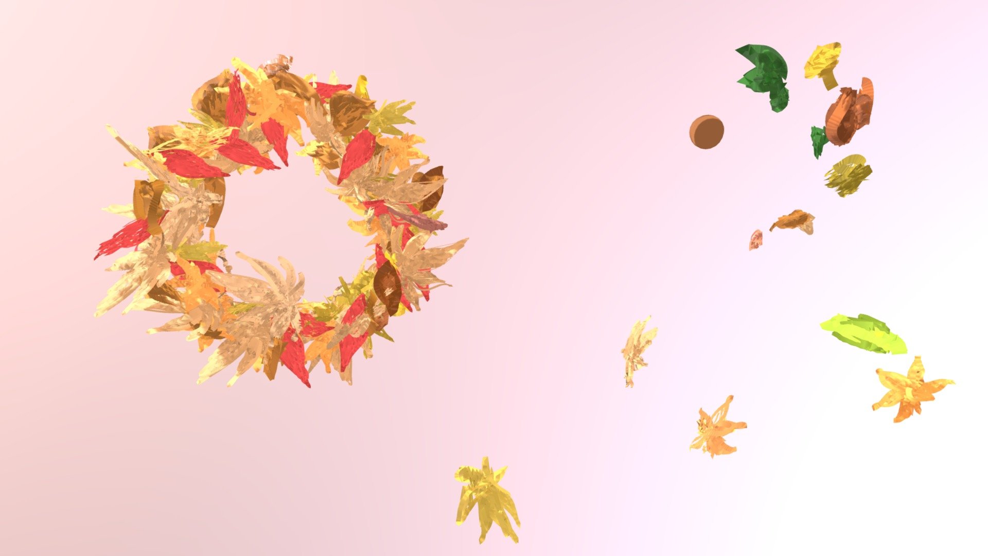 紅葉 AUTUMN LEAVES WREATH - VR ART, 秋 2019 🍃🍂🍁