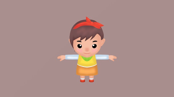 Girl 3D Model