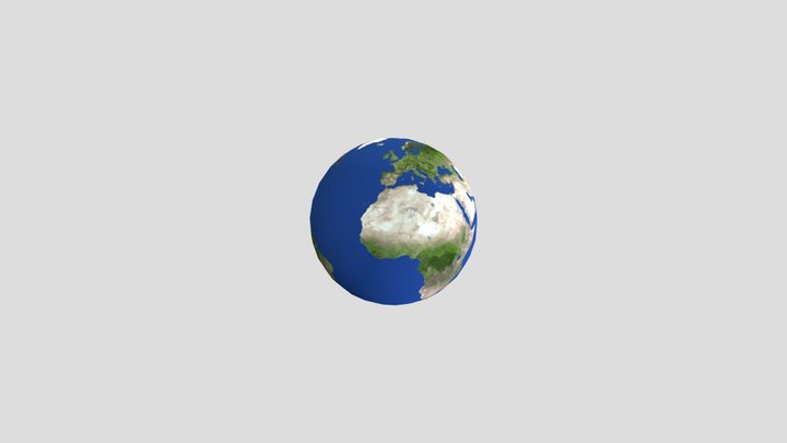 地球 3Dデザイン 単純 3D Model