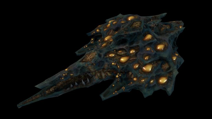 Alien fleet Mothership 3D Model