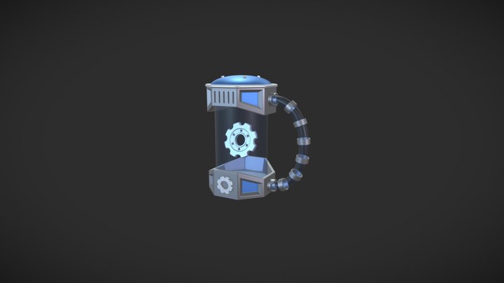 Gear Capsule 3D Model