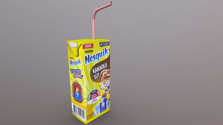 Nesquik Chocolate Milk 3D Model