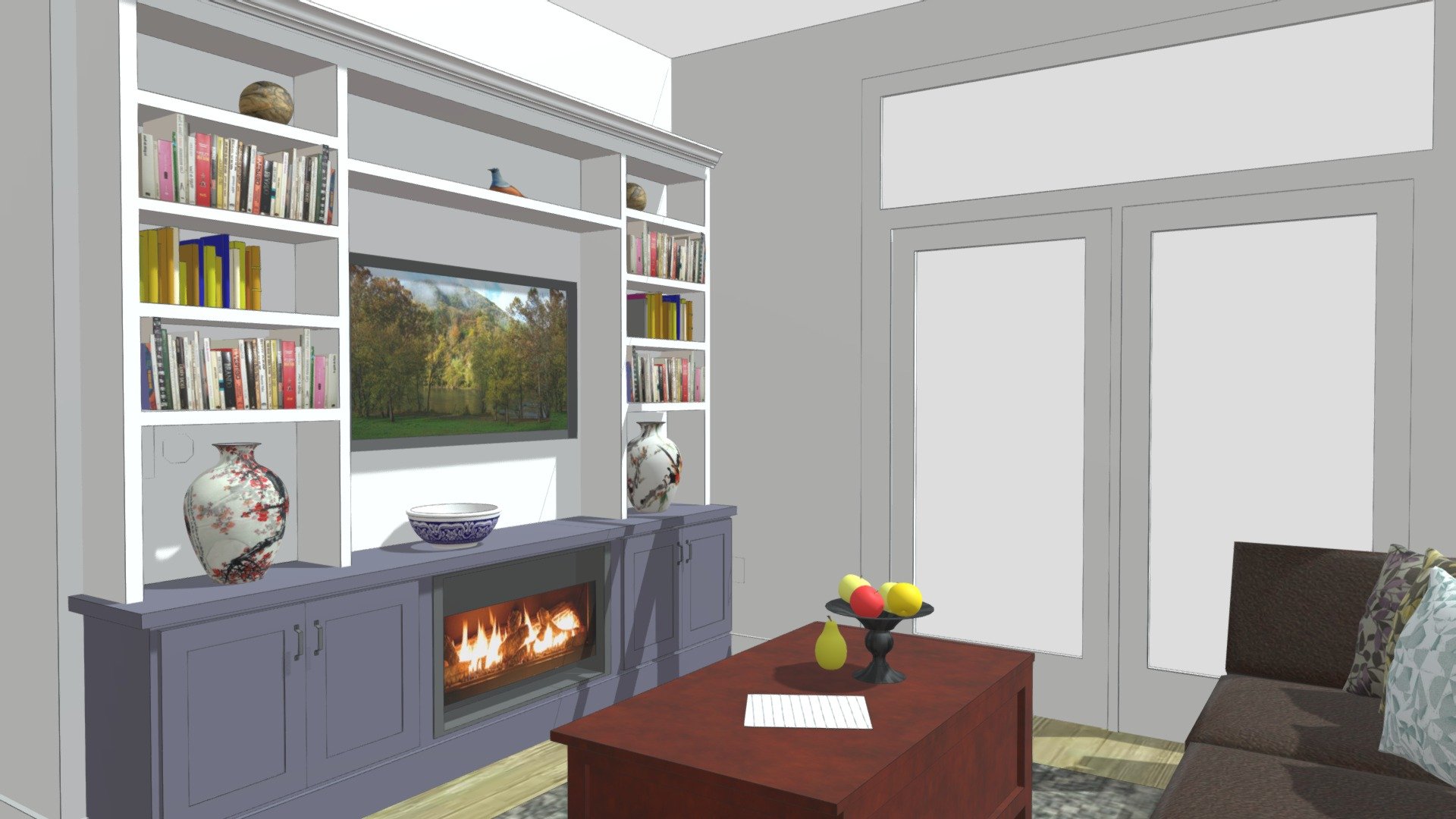 free electric fireplace 3d models