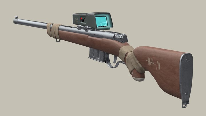 Hunting rifle 3D Model