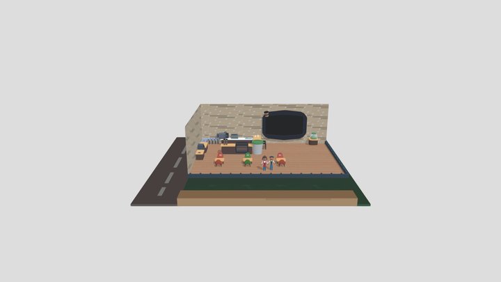 Rollic-MarkerGames-Coffee Stack ; Cafe 2 3D Model