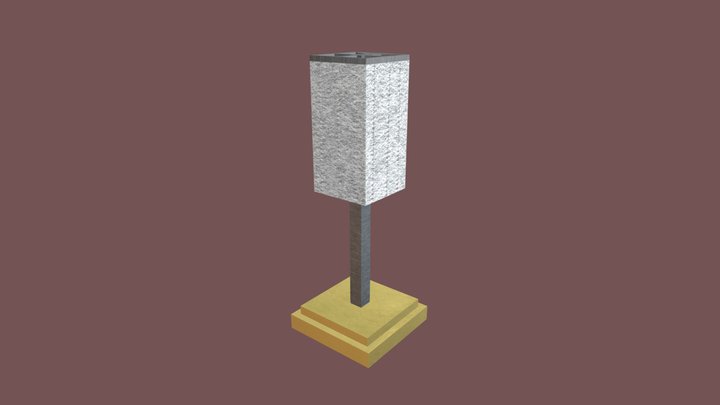 Textured Lamp (3D Modeling 2023) 3D Model