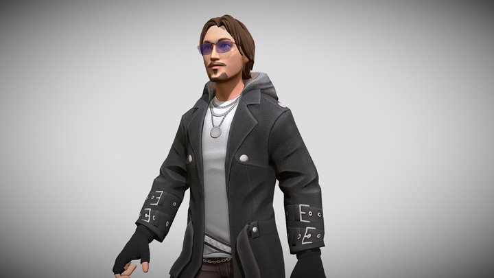 Undercover Cop - Animated 3D Model