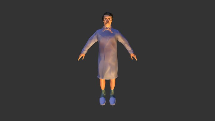 Edgar Allan Poe - Character Modelling 3D Model