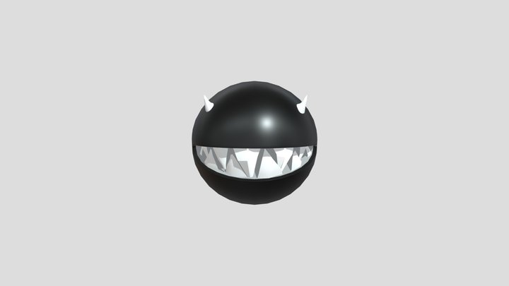 Pacman (Animated)(black Monster) 3D Model