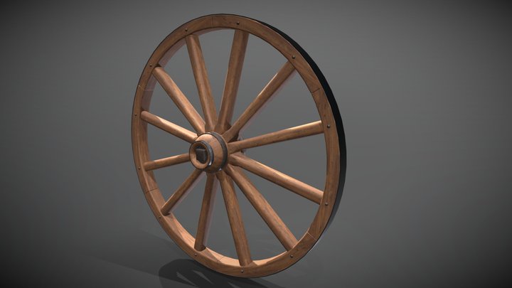 Wagon Wheel 3D Model