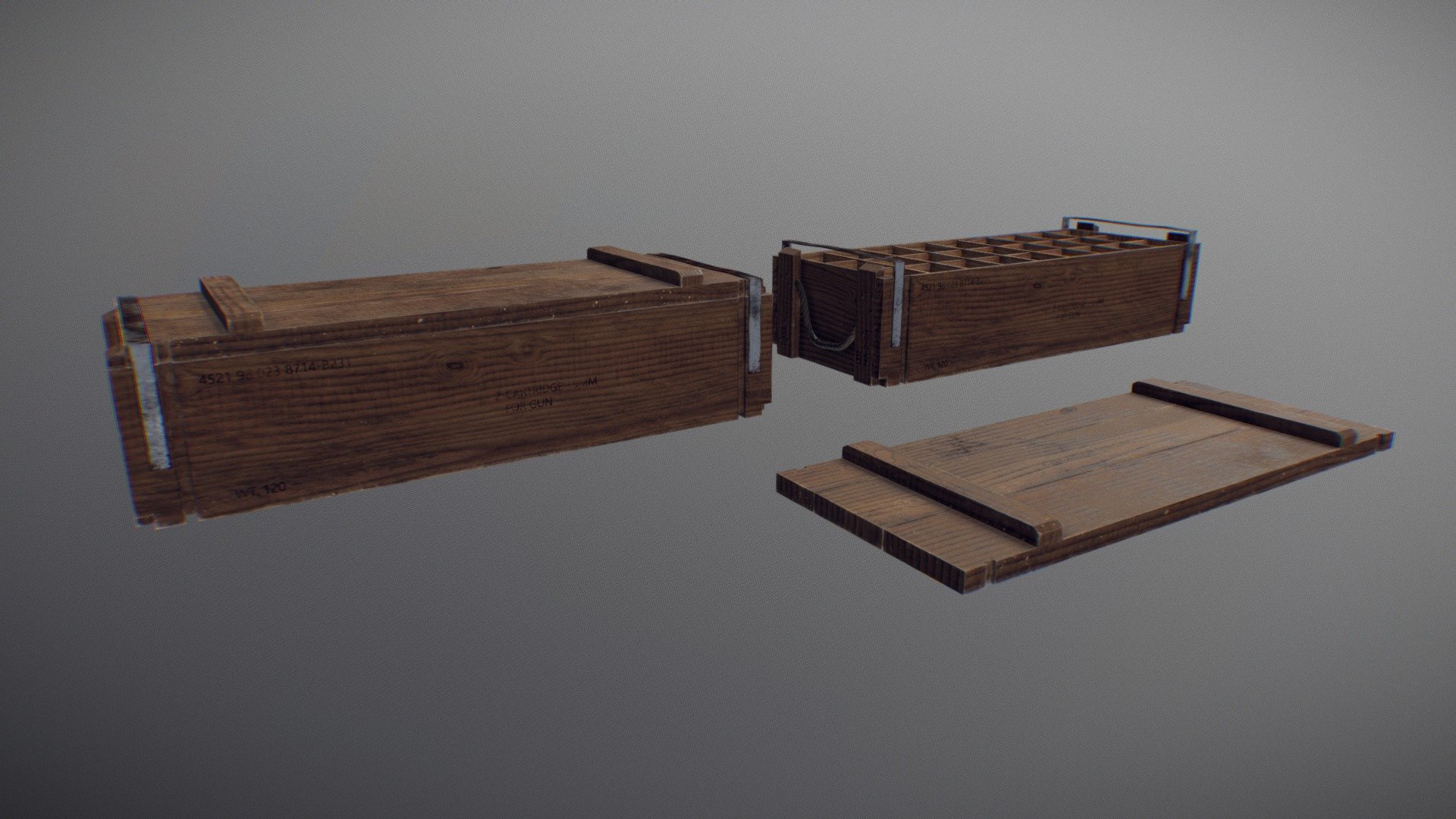 Wood Military Box