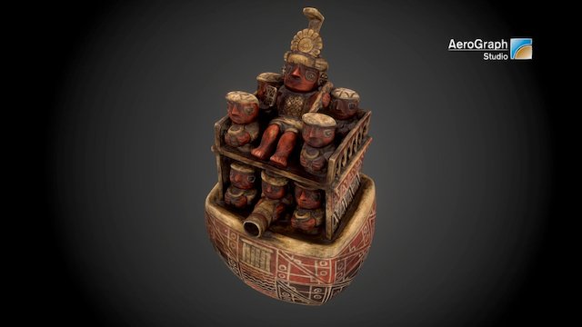 Huaco of Recuay style imitation, Peru 3D Model