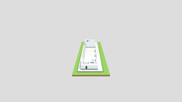 floor 1 cross section 3D Model
