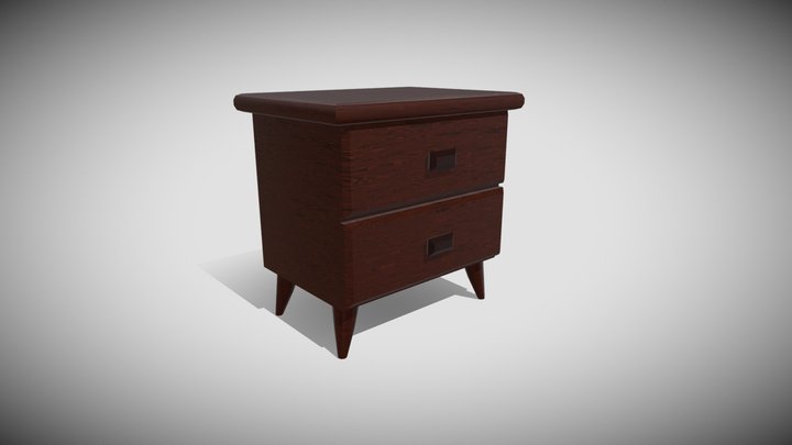 Bedside Table 3D Model