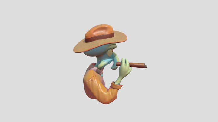 Squidward 3D Model