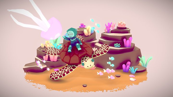 Sea Life Challenge: Underwater Explorer 3D Model