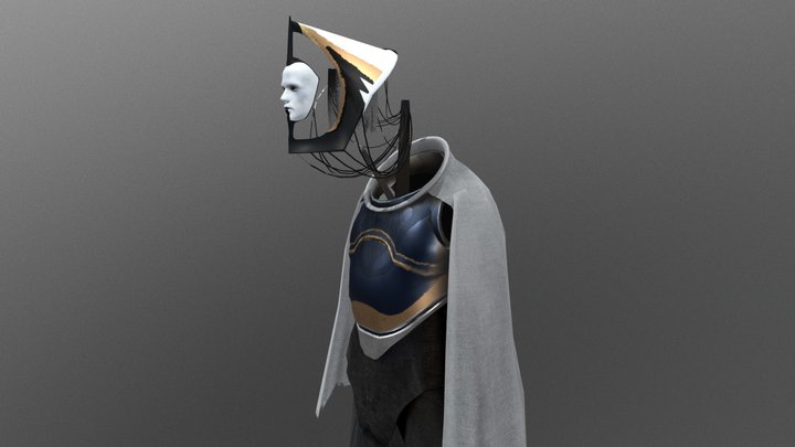 Sci-fi Mask Character 3D Model