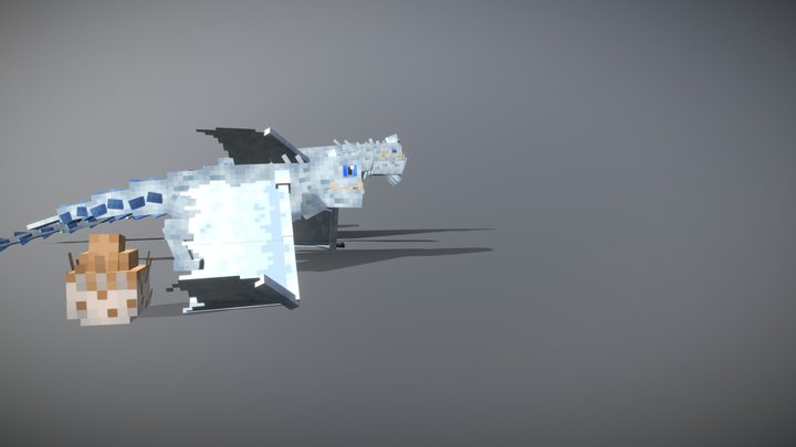 Snow Wraith Family | How To Train Your Dragon | 3D Model