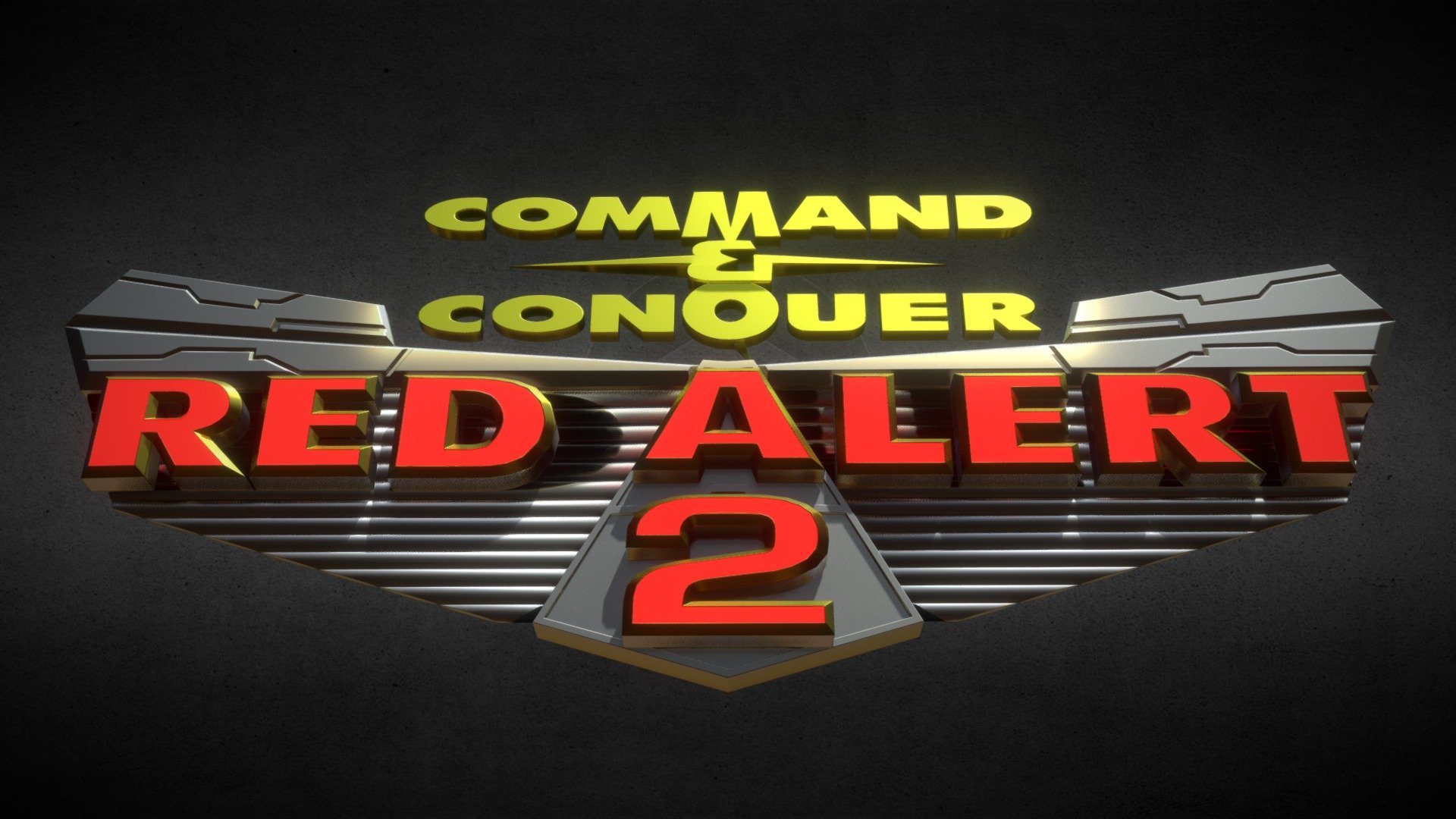 Command and Conquer: Red Alert 2 (Logo) Download 3D model by Lewis.Hamilton (@Lewis.Hamilton) [5234eb9]