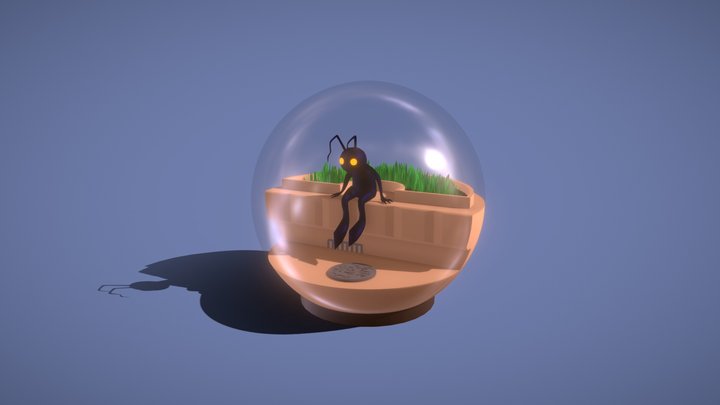 Shadow in a snow Ball 3D Model