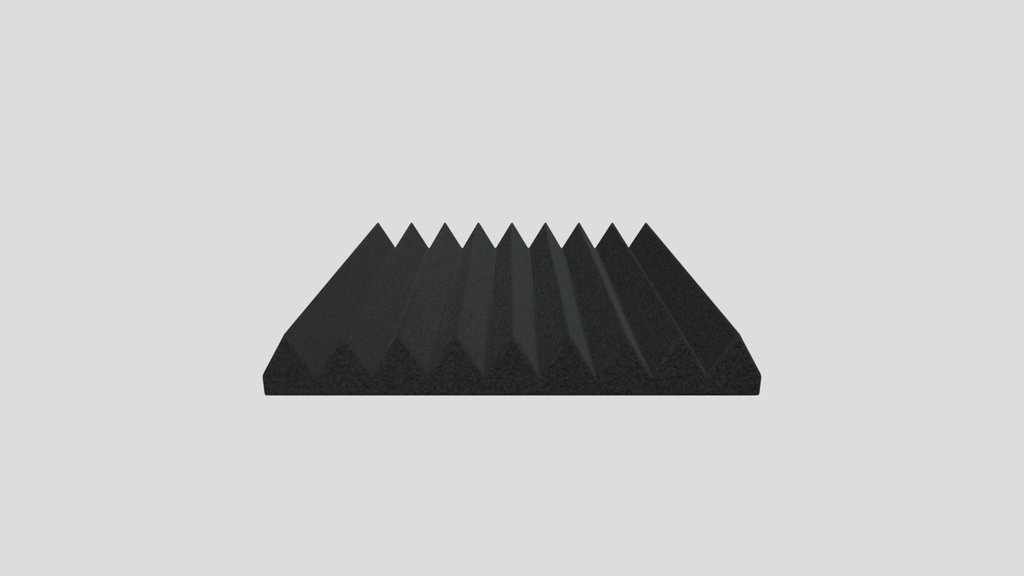 Acoustic Foam Panel Vertical Indents