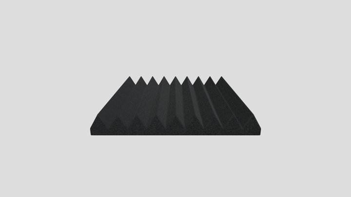 Acoustic Foam Panel Vertical Indents