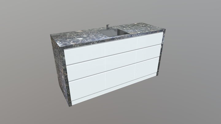Kitchen Island Boulderstone 3D Model