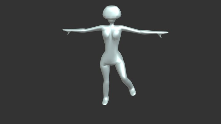 1 Pussy lel - my 1st Anime char move done 3D Model