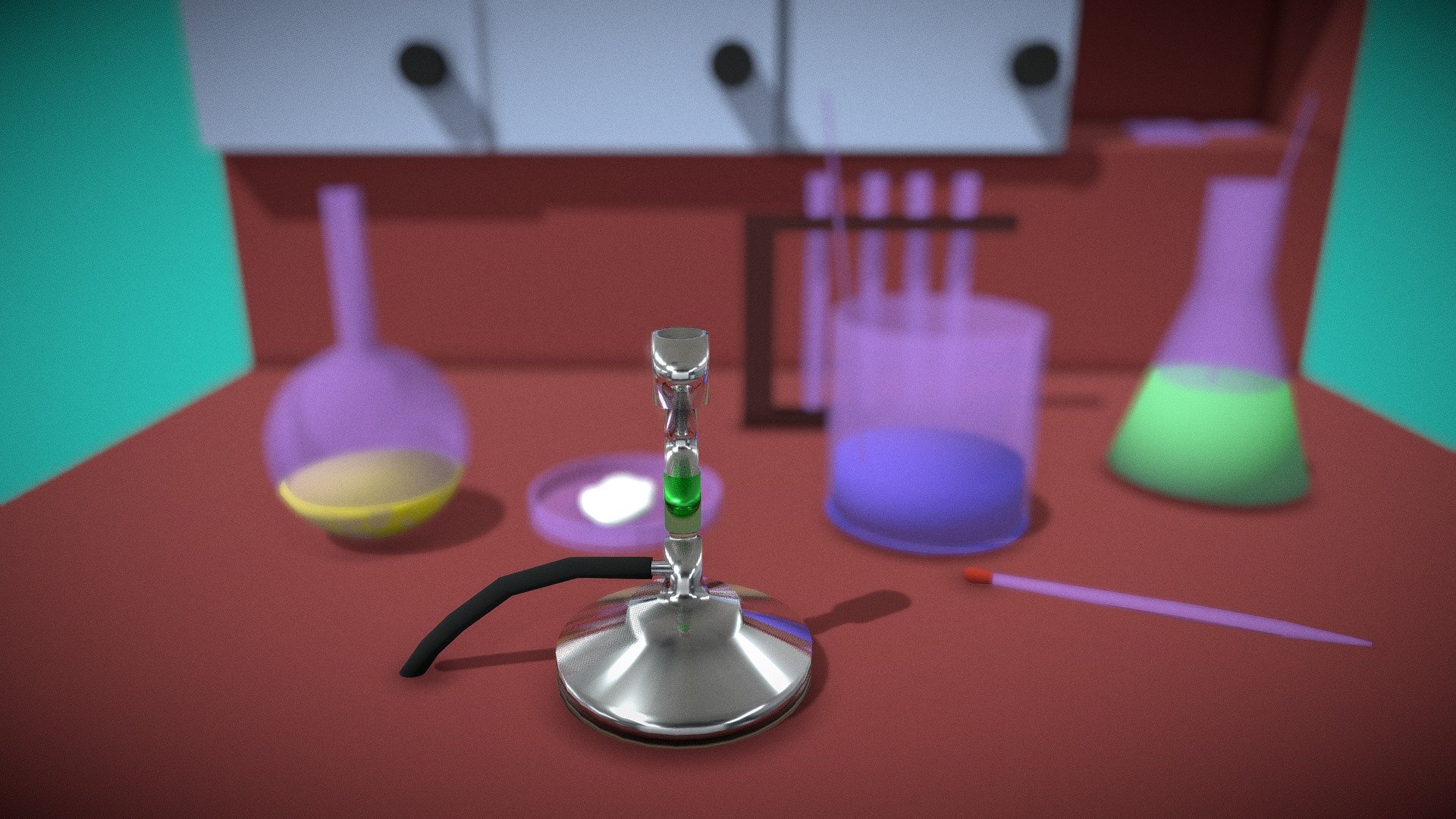 Basic Chemistry Lab Equipments - Download Free 3D Model By ...