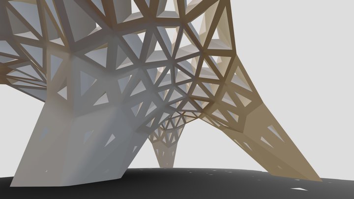 Pavilhão Paramétrico 3D Model